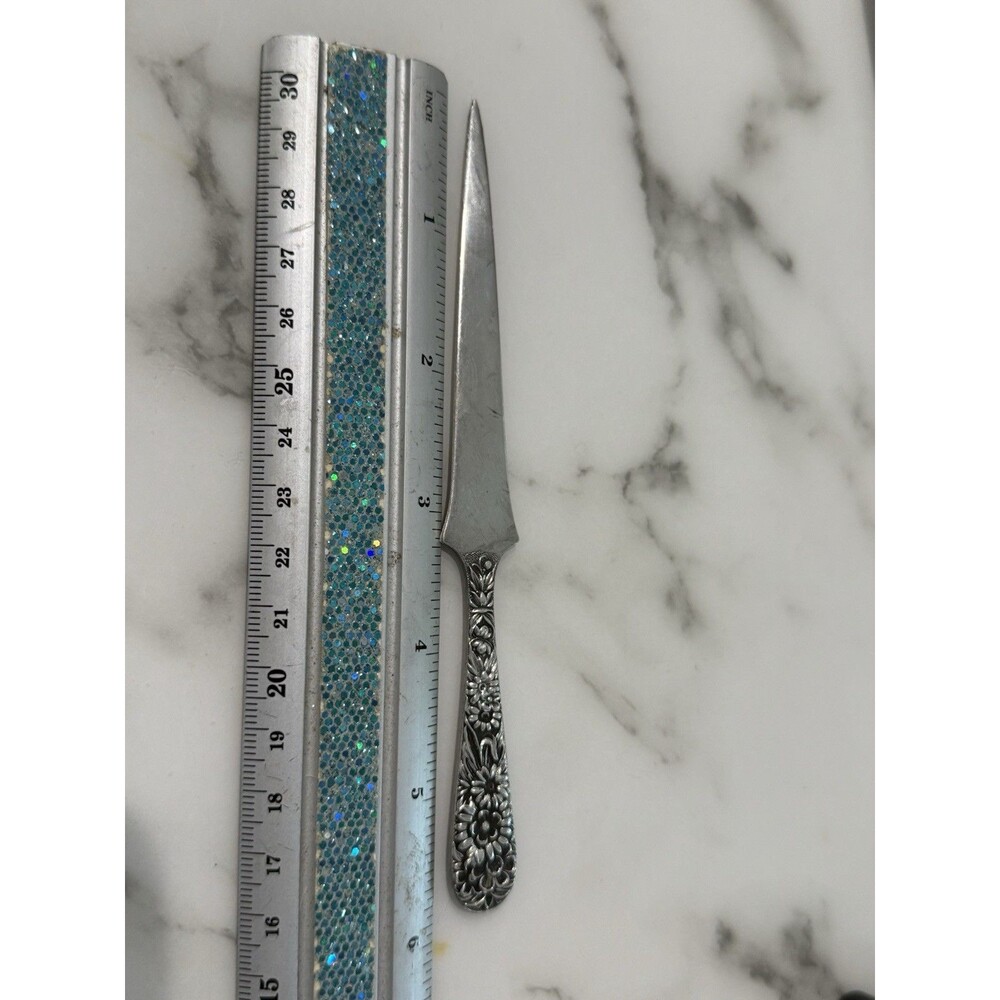 Antique S.Kirk & Son Sterling Silver (.925) Repousse Letter Opener 6"